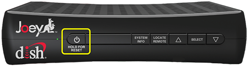 Power button on front of Wired Joey