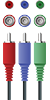 Red, Blue, and Green component cables