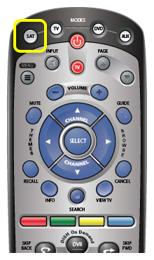 SAT button on 21.0 remote