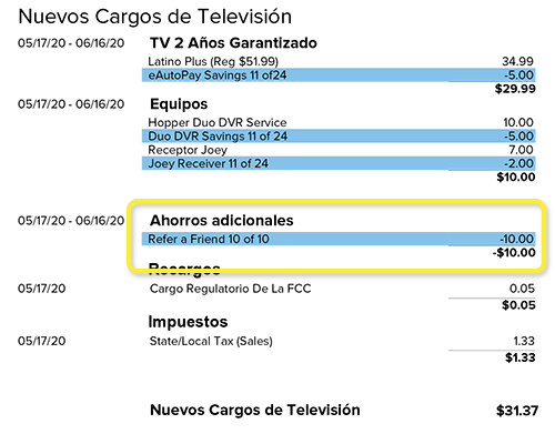 ejemplo: Créditos que terminan