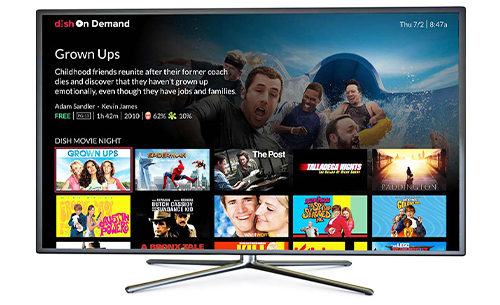 TV and tablet showing content available On Demand