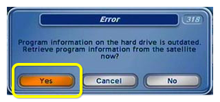 ventana emergente 318 en la pantalla